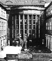 Museum f&uuml;r Hamburgische Geschichte, Blick in den Innenhof (Abb. aus: Fischer, Manfred F.: Fritz Schumacher, das Hamburger Stadtbild und die Denkmalpflege, 1977, S. 26)