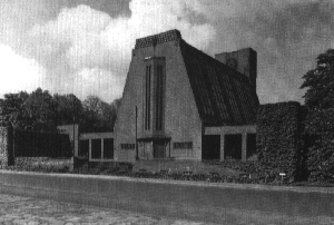 Krematorium Ohlsdorf 
(Abb. aus: Frank, Hartmut (Hrsg.): Fritz Schumacher-Reformkultur und
Moderne, 1994, S. 288)